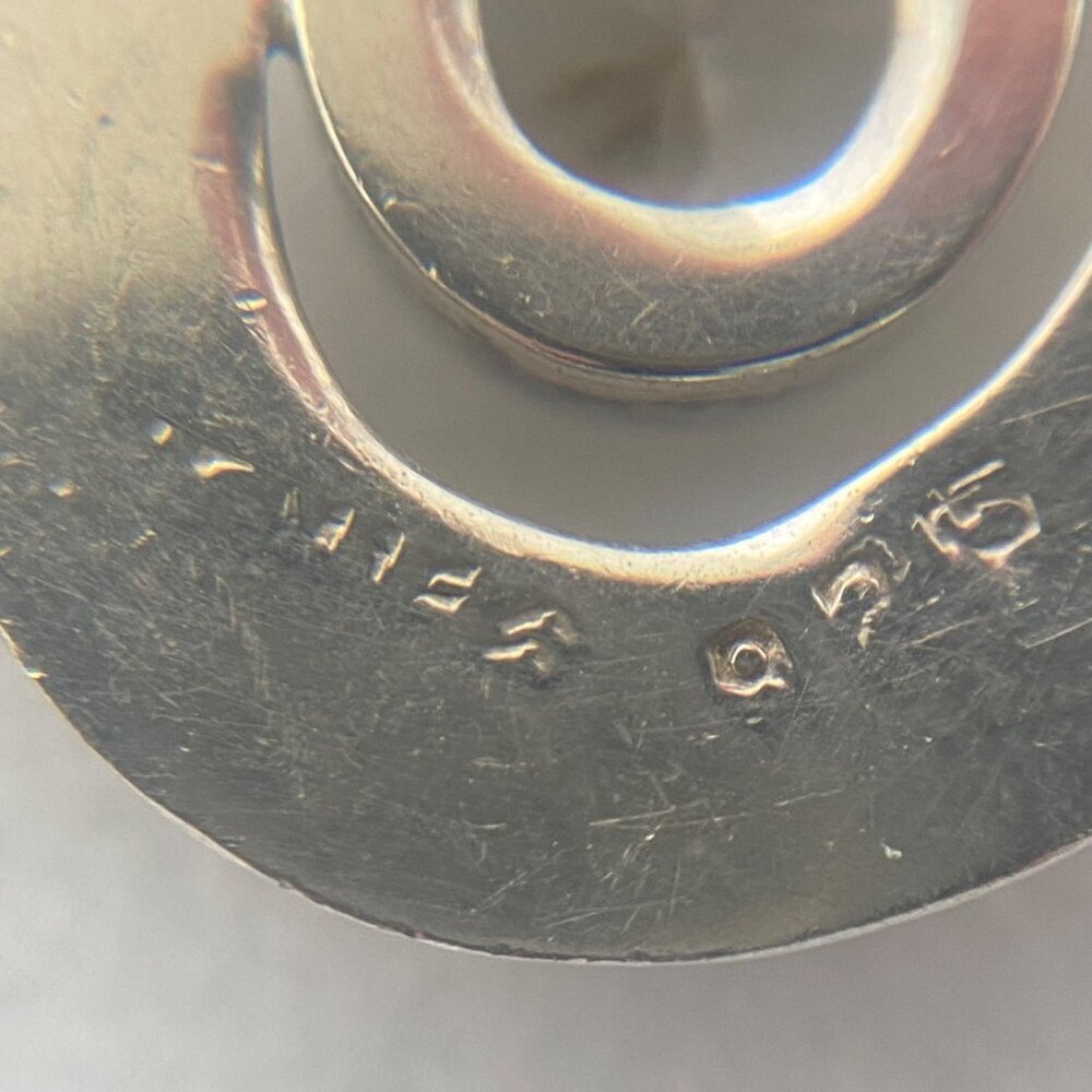 Solid Sterling Silver 925 Heavy Large Oval Cubic … - image 8